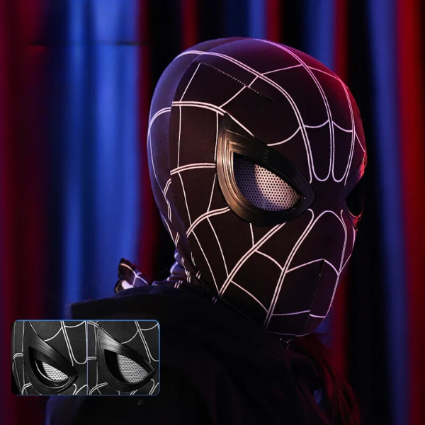 Masque Spiderman avec yeux mobiles clignotants