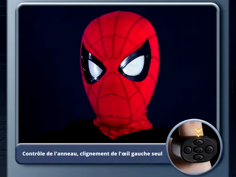 Masque Spiderman avec yeux mobiles clignotants