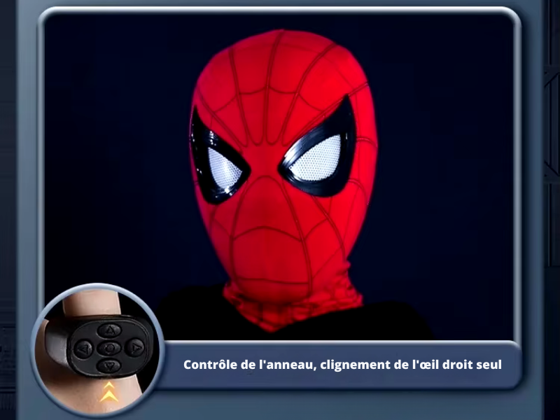 Masque Spiderman avec yeux mobiles clignotants