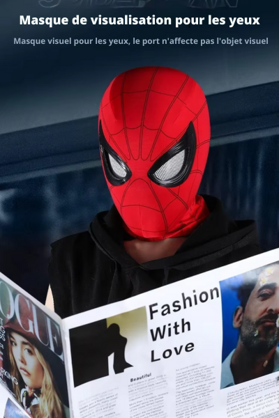 Masque Spiderman avec yeux mobiles clignotants