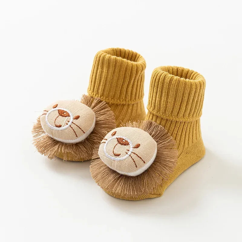 Chaussettes Bébé 3D Dessin Animé - Anti-Dérapantes