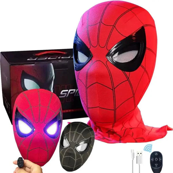 Masque Spiderman avec yeux mobiles clignotants